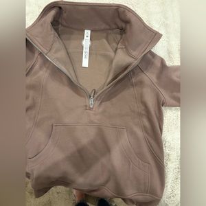 Never worn scuba oversized funnel neck half zip